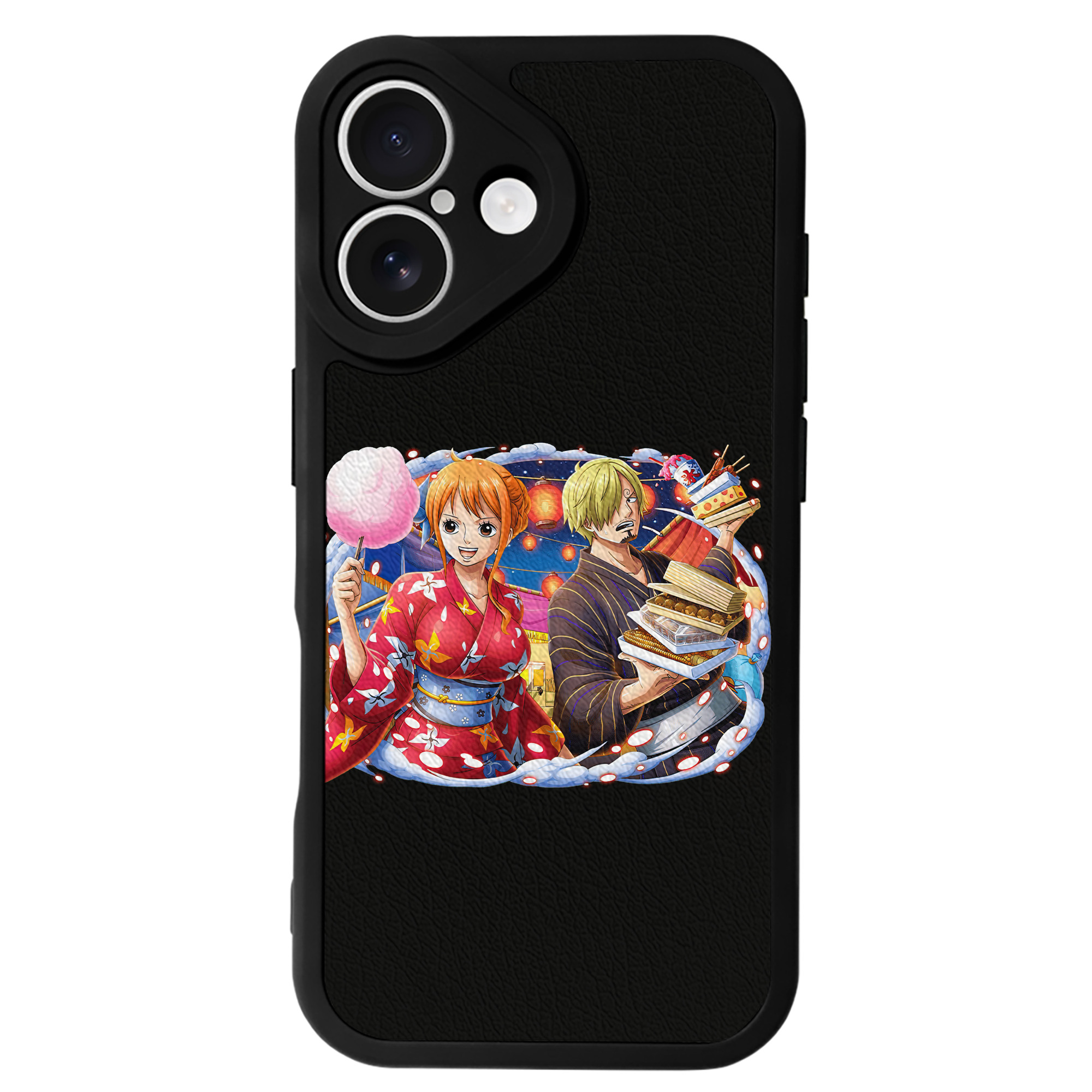 （画像用） ワンピース サンジ ONE PIECE Sanji 【iPhone 16シリーズ対応】シリコンスマホケース（レザー調） 材質：シリコン